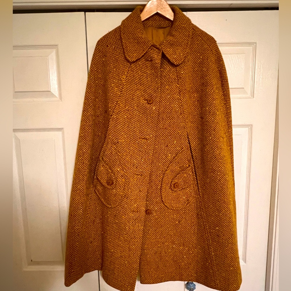Vintage Mustard Yellow Cape